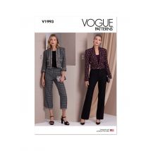 Patron Vogue V1993U5 Femme Veste courte 44 au 52 - Vogue - Mondial Tissus