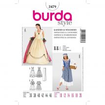 Patron Burda 2479 - déguisement femme princesse & lavandière - Burda - Mondial Tissus