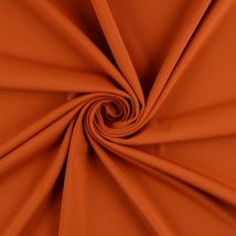 Tissu maillot de bain uni caramel - Mondial Tissus