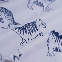 Toile à draps dinosaures bleu - MT - Mondial Tissus