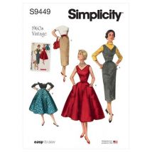 Patron Simplicity S9449.H5 - Robe, Pull Jupes Femme 34 - 42 - Simplicity - Mondial Tissus