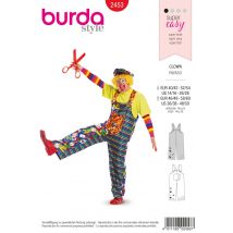 Patron Burda 2453 - déguisement homme clown - Burda - Mondial Tissus