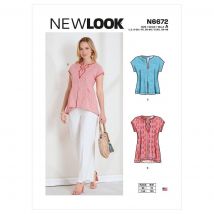 Patron new look 6672 tunique - Newlook - Mondial Tissus
