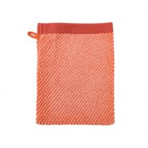 Gant de toilette bicolore 15x21cm framboise - MT - Mondial Tissus