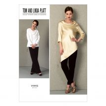 Patron Vogue V1415B5 Ensemble tunique et pantalon pour femme du 36au 44 - Vogue - Mondial Tissus