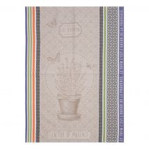 Torchon jacquard thym - Mondial Tissus