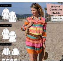 Patron Dalila robe et chemise du 32 au 52 - SuperBison - Super Bison - Mondial Tissus