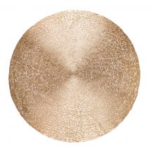 Set de table rond or - Mondial Tissus