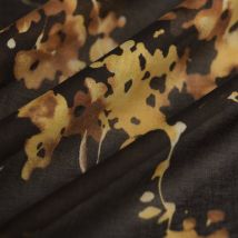 Tissu mousseline imprimée fleurs - Mondial Tissus