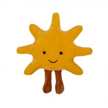 Coussin forme soleil jaune - MT - Mondial Tissus