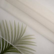 Tissu organza de soie blanc cassé - Mondial Tissus