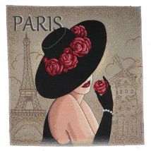 Carré de tissu jacquard Paris pour coussin - MT - Mondial Tissus
