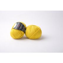 Pelote de fil à tricoter Merinos 3,5 jaune - Phildar