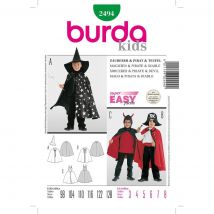 Patron Burda 2494 - déguisement enfant sorcier pirate diable - Burda - Mondial Tissus