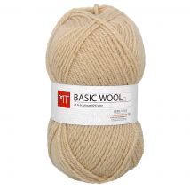 Pelote de fil à tricoter MT basic wool beige - MT - Mondial Tissus