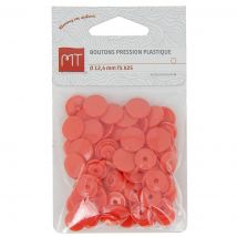 Boutons pression MT x 25 rouge - MT - Mondial Tissus