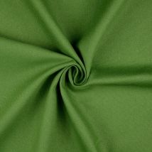 Tissu coton uni Canvas vert - Mondial Tissus