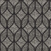 Tissu jacquard coton polyester imprimé graphique noumea anthracite - Qualité Siège - Mondial Tissus