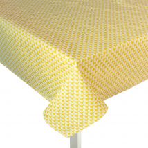 Nappe ronde jaune écaille - Mondial Tissus