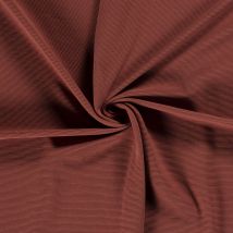 Maille jersey ottoman rouille - Mondial Tissus