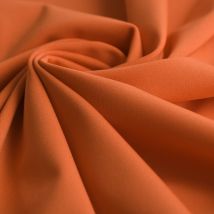 Tissu maillot de bain uni orange - Mondial Tissus