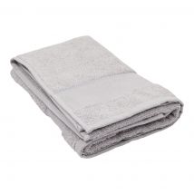 Serviette de toilette à broder grise - Mondial Tissus