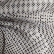 Percale coton chemise blanche impression digitale graphique bleu & vert forêt