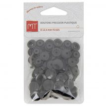 Boutons pression MT x 25 noir - MT - Mondial Tissus