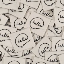 Étiquettes tissées Hello x5 - IKATEE - IKATEE - Mondial Tissus