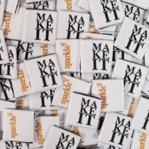 Étiquettes tissées Make It Sparkle x5 - IKATEE - IKATEE - Mondial Tissus