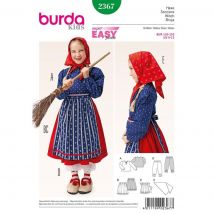 Patron Burda 2367 - déguisement sorcière enfant - Burda - Mondial Tissus