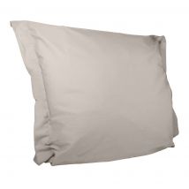 Taie d'oreiller finition volant beige - MT - Mondial Tissus