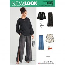 Patron New Look 6582 - ensemble pantalon tunique - Newlook - Mondial Tissus