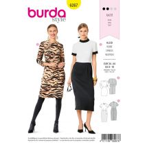 Patron Burda 6267 Robe fourreau pour femmes du 36 au 46 - Mondial Tissus