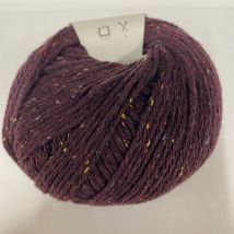 Pelote éco tweed chiné recyclé 125m bordeaux - Mondial Tissus