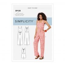 Patron Simplicity S9125 - Robe Longue & Combinaison Femme 32 - 54 - Simplicity - Mondial Tissus