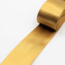 Ruban satin 40mm dore - Mondial Tissus