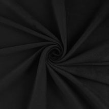 Tissu suédine noir - Mondial Tissus