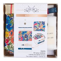 Kit couture DIY - Pochette bijoux x Liberty Fabrics multico - Com'1 idée - Mondial Tissus