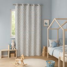 Rideau motifs baleines 140x250cm - MT - Mondial Tissus