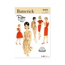 Patron Butterick B7035D5 robe fourreau femme 32-40 - Butterick - Mondial Tissus