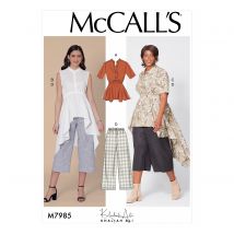 Patron Mc Call's 7985RR - haut, tuniques et pantalon pour femme tailles du 46 au 52 - McCall's - Mondial Tissus