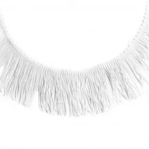 Frange charlestone blanc 50 mm - MT - Mondial Tissus