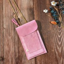 Kit à coudre CALL ME pochette de smartphone en cuir rose bonbon - Feye - FEYE - Mondial Tissus