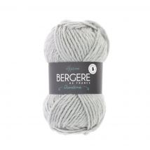 Pelote de fil à tricoter Duvetine gris clair - Bergère de France - Bergère de France - Mondial Tissus