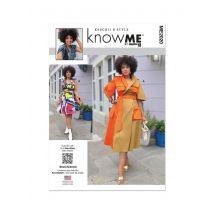 Patron KNOW ME 2020M1 - Robe enveloppante du 40 au 46 FR - Know Me - Mondial Tissus