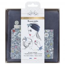 Kit couture headban et ruban à nouer gris - Com'1 idée - Mondial Tissus