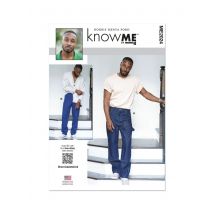 Patron Know Me ME2024BB jean pour hommes 56-64 - Know Me - Mondial Tissus