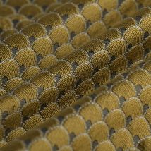 Tissu jacquard dragon or - Mondial Tissus