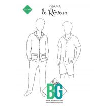 Patron pyjama homme le Rêveur du XS au XL - LES BG - BG - Mondial Tissus